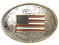small american flag buckle
